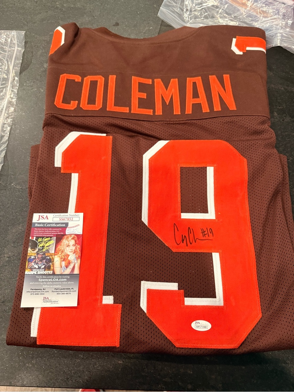 Corey Coleman Signed Browns - COA